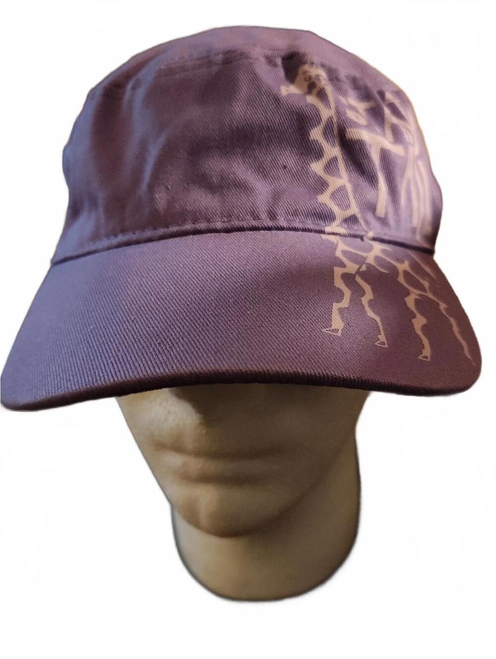 San Antonio Zoo Hat/Cap - Giraffes - "Stand Tall" - Purple - Strap back - EUC